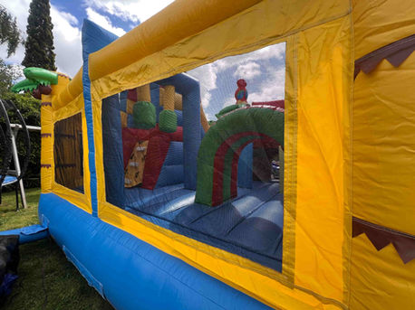 Amazon Safari Bouncing Castle, castle in stock in Gisborne NZ