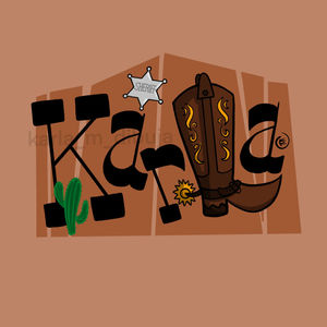 "Karla" Wild West Lettering