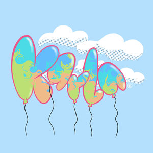"Karla" Balloon Lettering