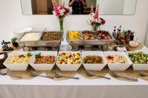 buffet a domicilio para festas com churrasco equipe cardapio completo festa em casa buffet completo
