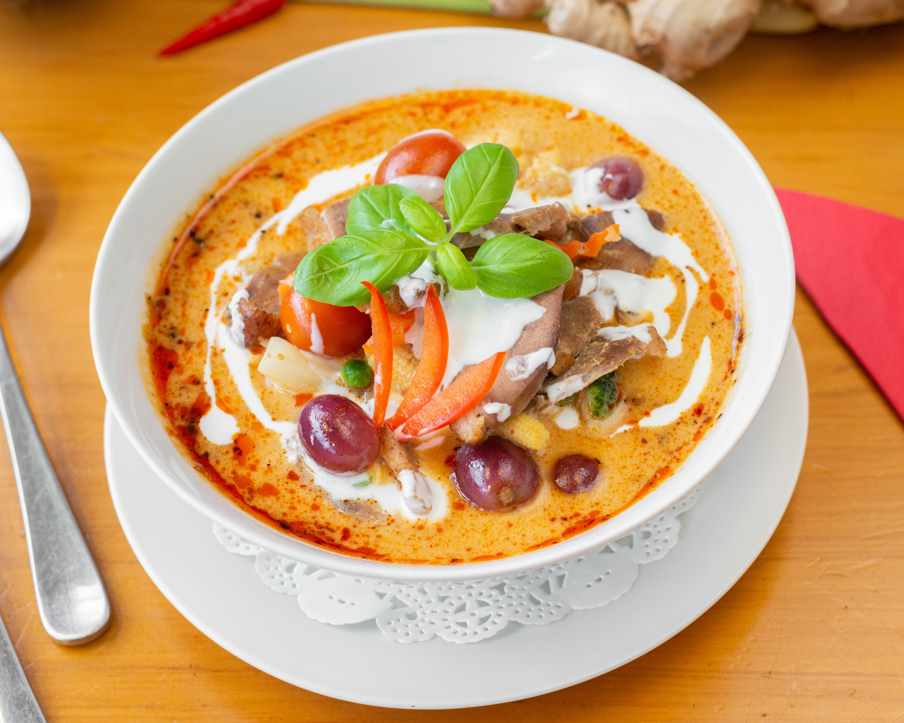 Arranged Food and Objects