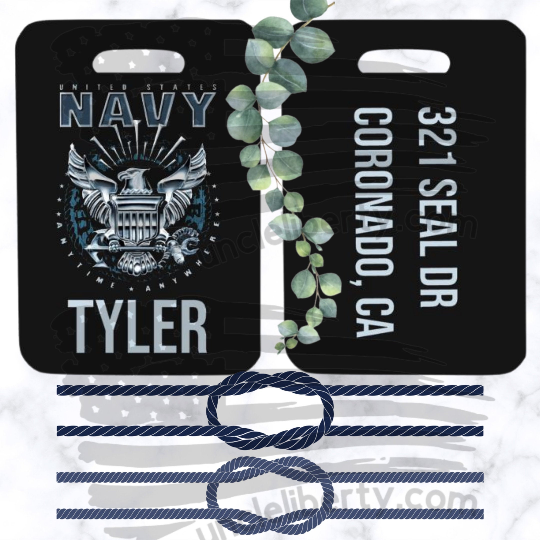 Bag tag, luggage tags, custom, gift, military, veteran gift