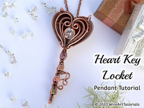 Heart Key Locket Pendant