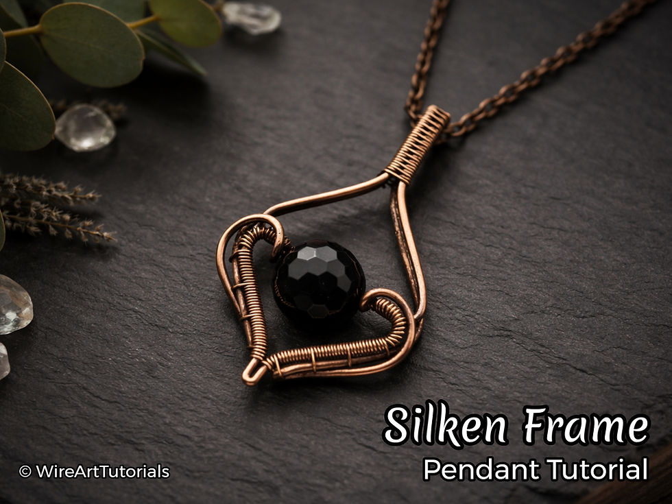 Thumbnail: Silken Frame Pendant wire wrapping tutorial