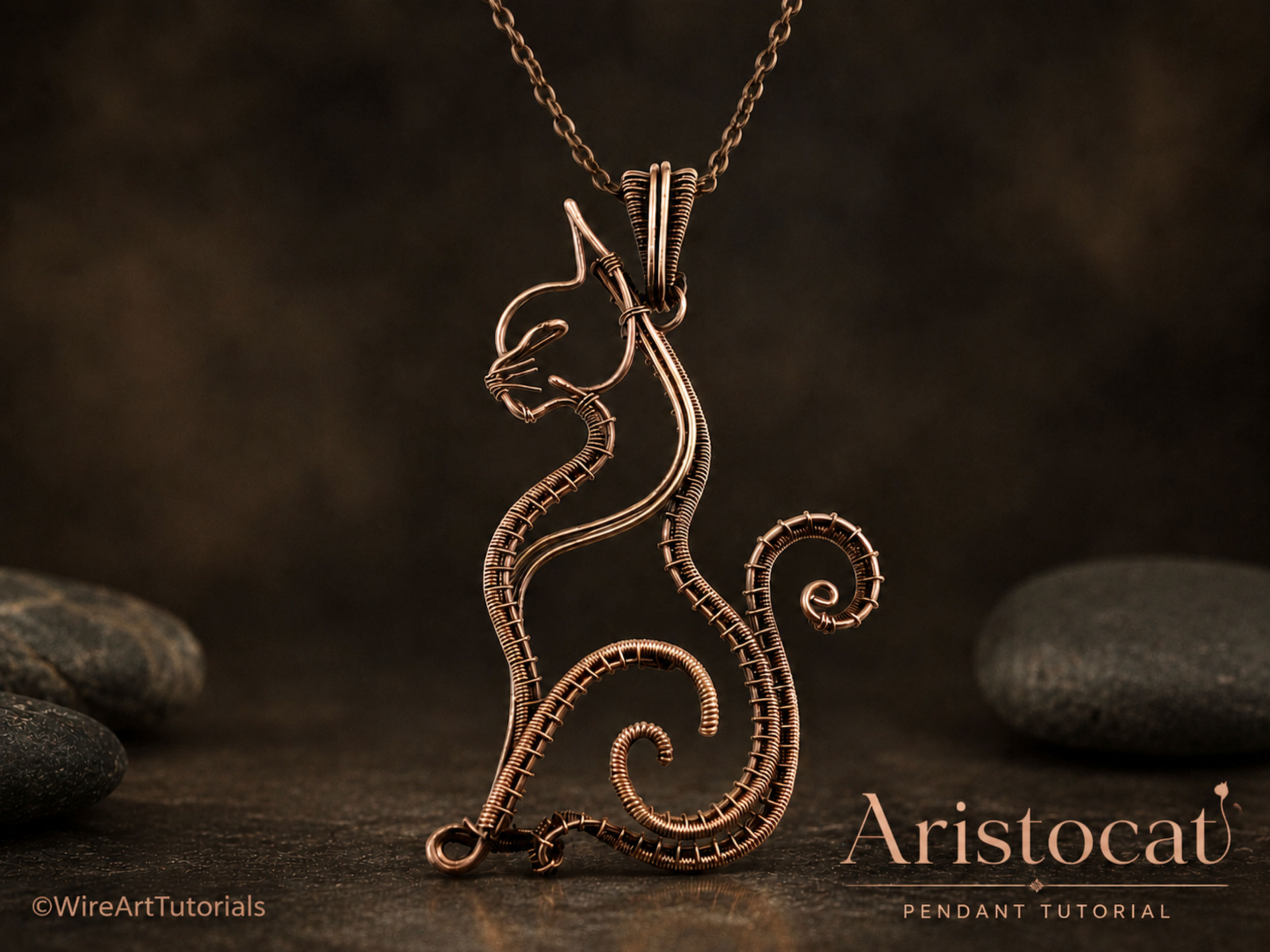 Aristocat Pendant wire wrapping tutorial