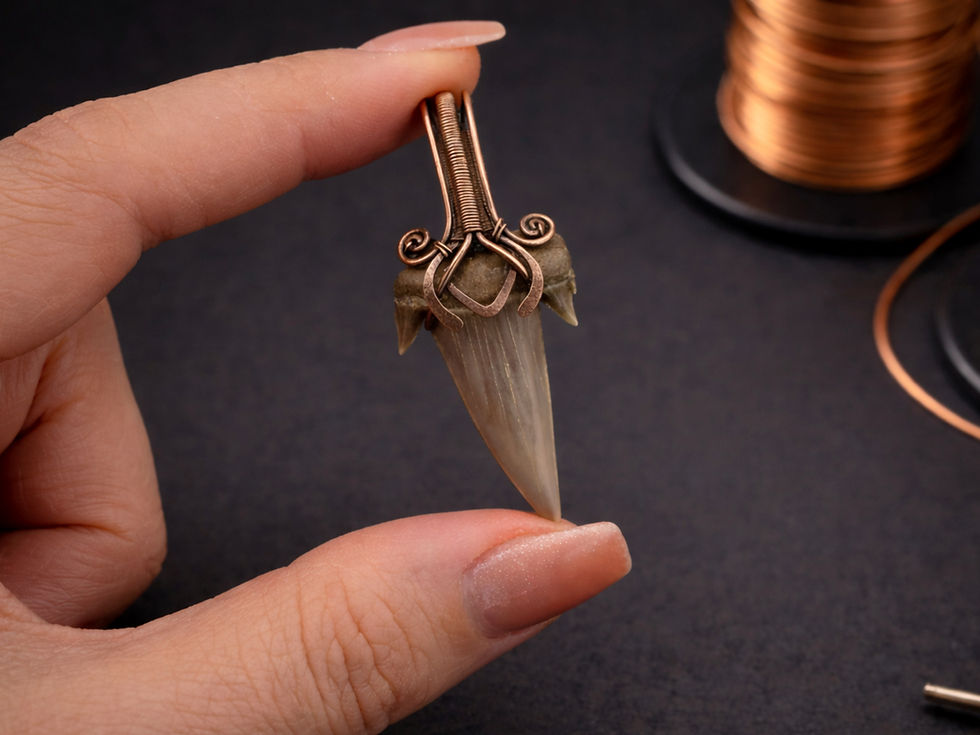 Thumbnail: Megalodon Pendant wire wrapping tutorial