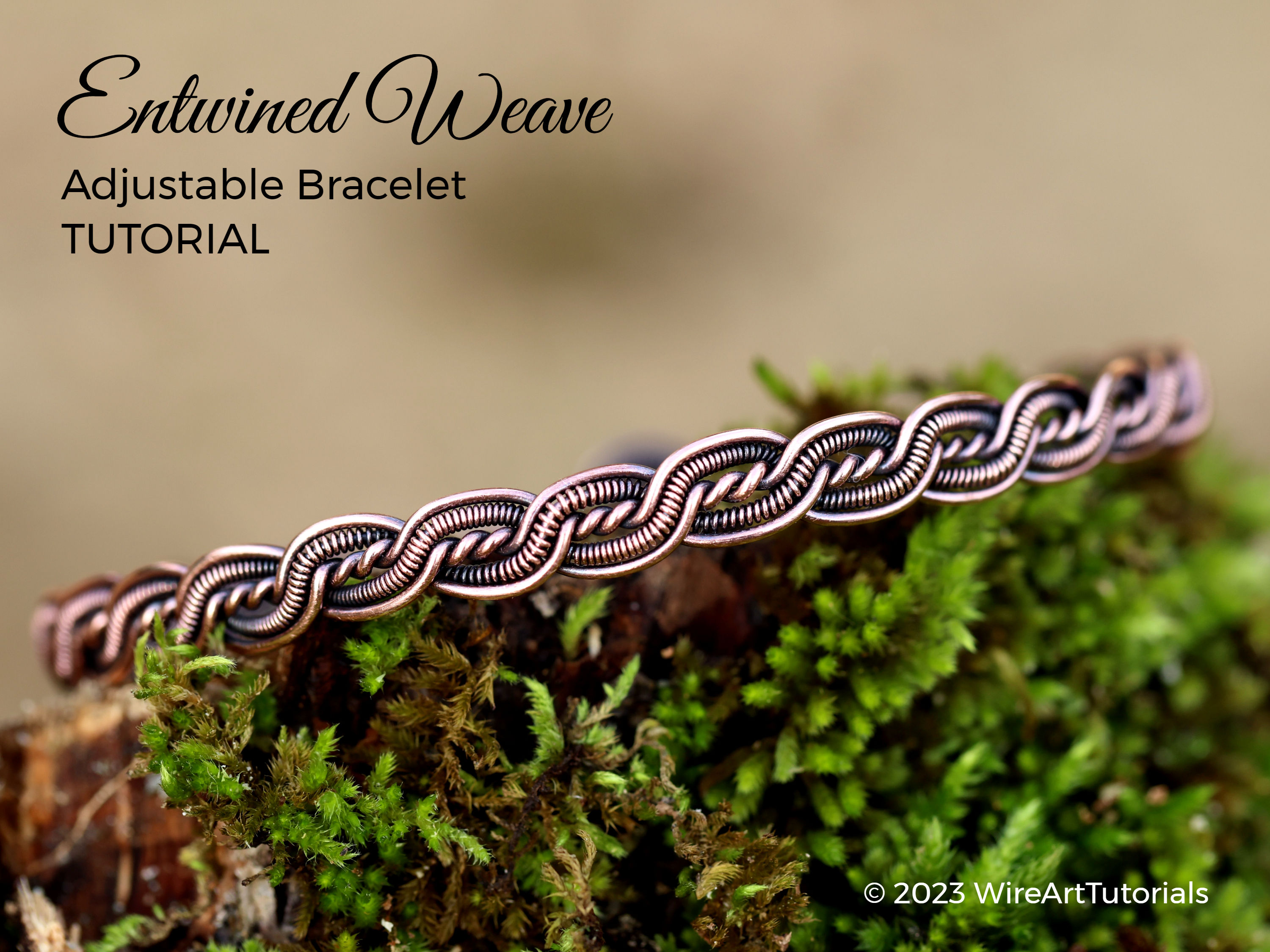 Entwined Weave Bracelet wire wrapping tutorial