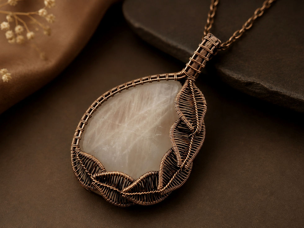 Thumbnail: Autumn Leaves Pendant wire wrapping tutorial