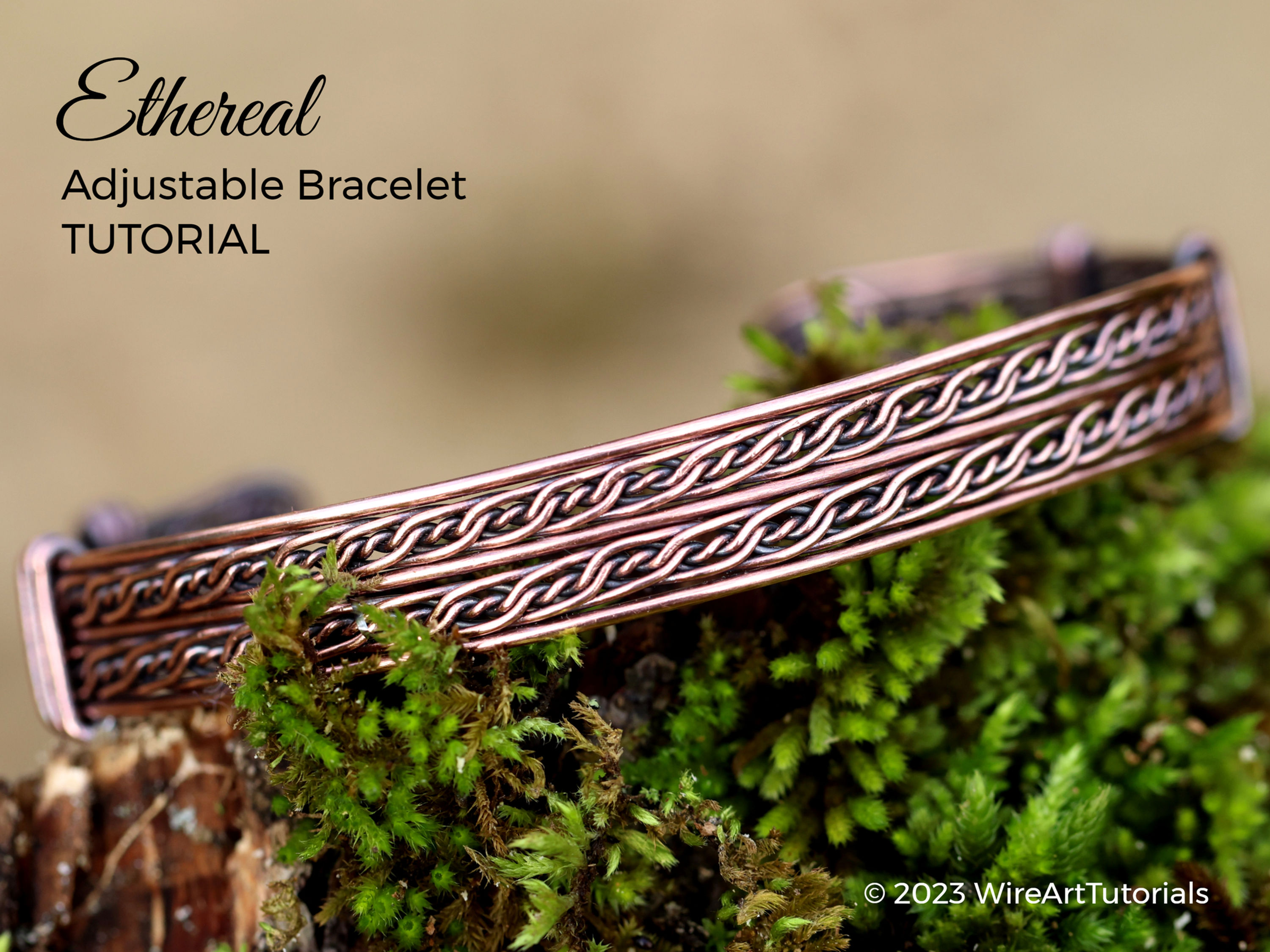 Ethereal Adjustable Bracelet wire wrapping tutorial