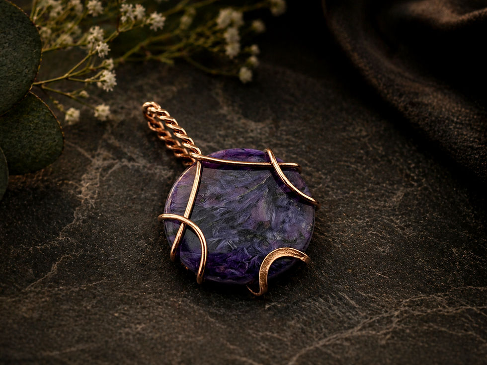 Thumbnail: Soft Glow Pendant wire wrapping tutorial