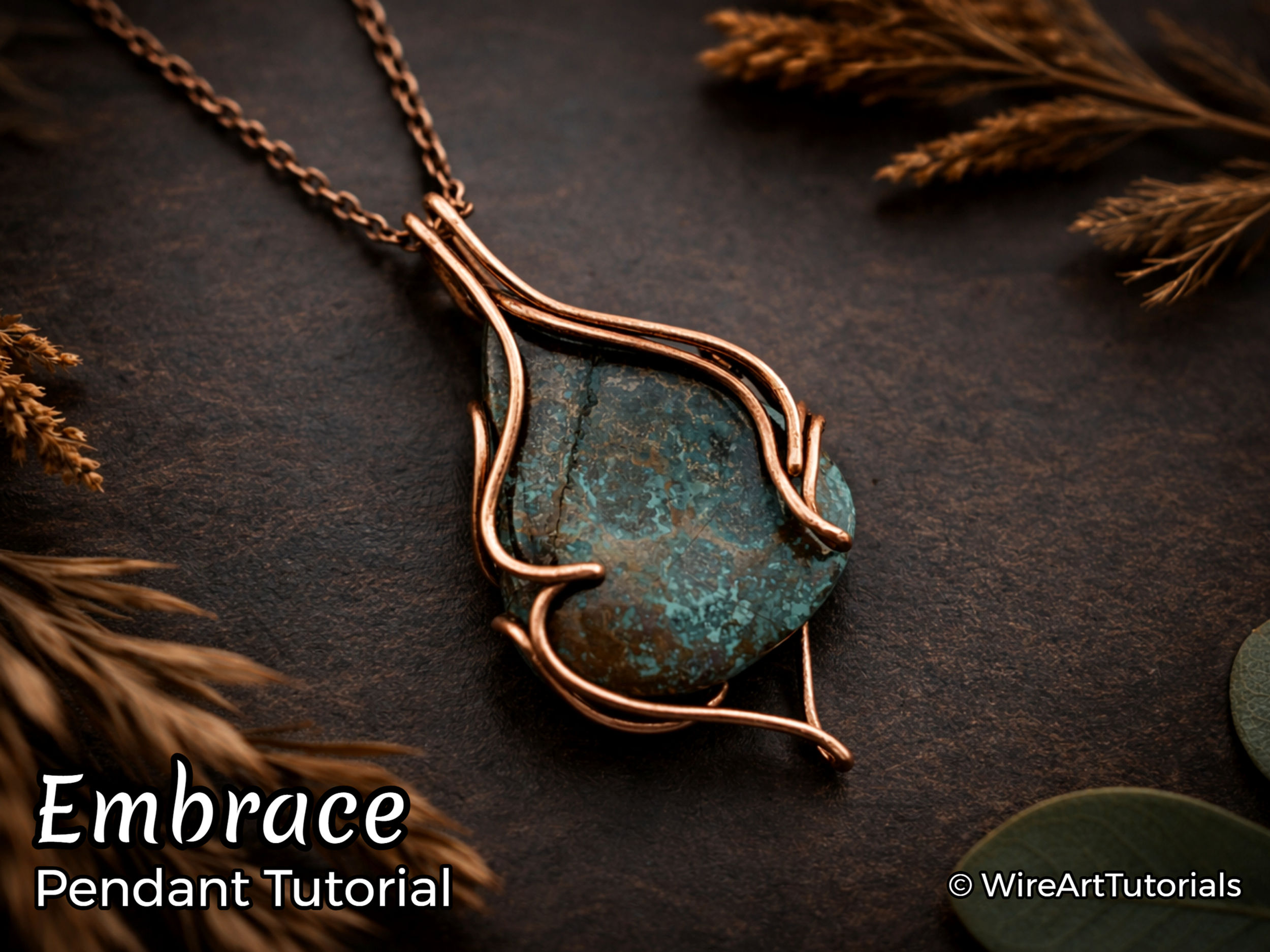 Embrace Pendant wire wrapping tutorial
