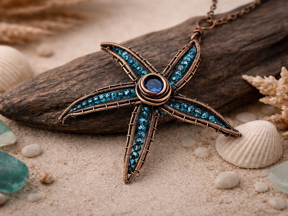 Thumbnail: Starfish Pendant wire wrapping tutorial