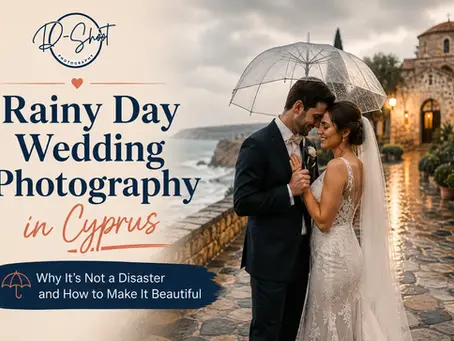 Rainy Day Wedding Photography in Cyprus