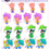 Thumbnail: cat planner stickers showing full size of cats holding cute umbrellas 
