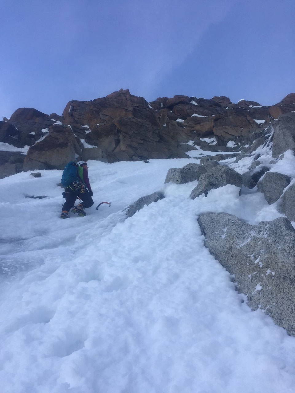 Aiguille Verte - Couloir en Y