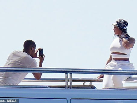 Michael B. Jordan dutifully takes Instagram snaps for girlfriend Lori Harvey during their fun filled