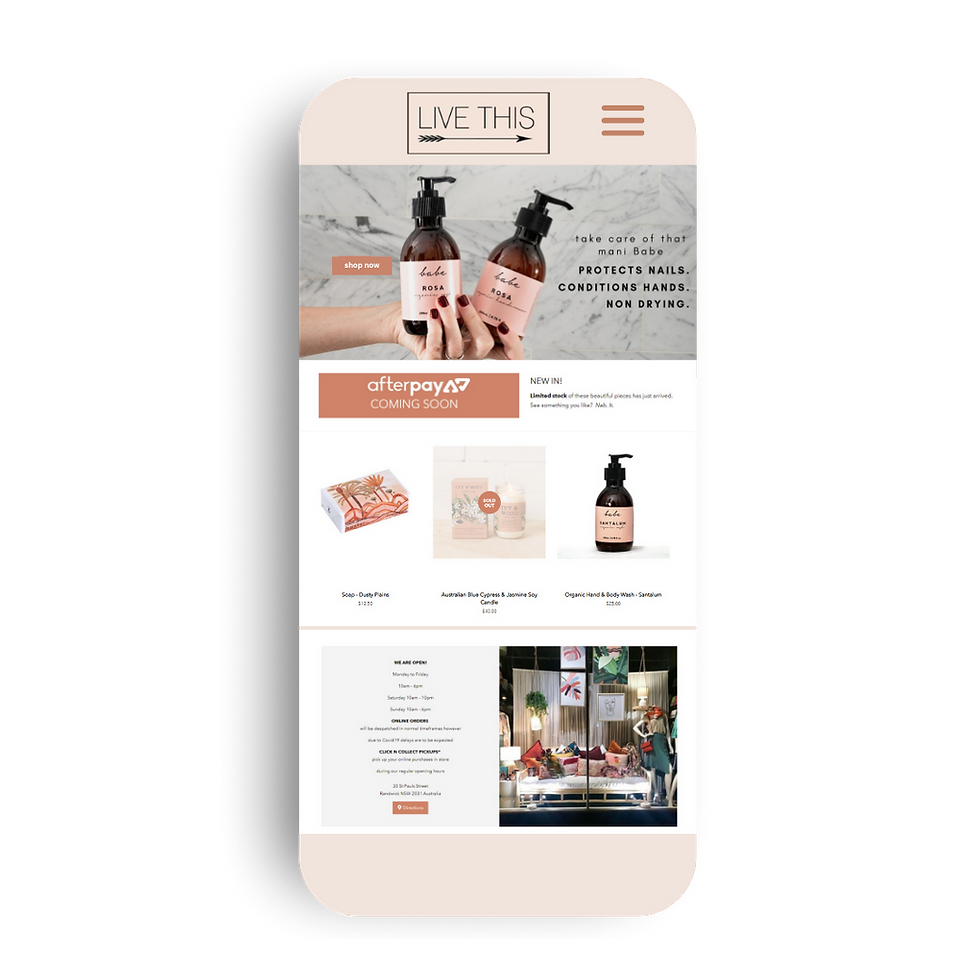 online-homeares-store-design