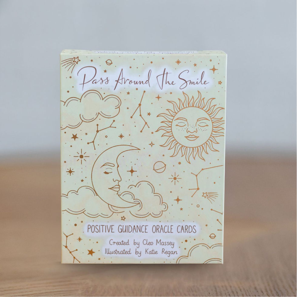 A card with "Always and Forever" text, gold stars, and custom names and dates on a wooden surface.