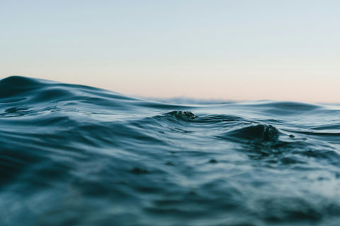 Close-up view of ocean waves