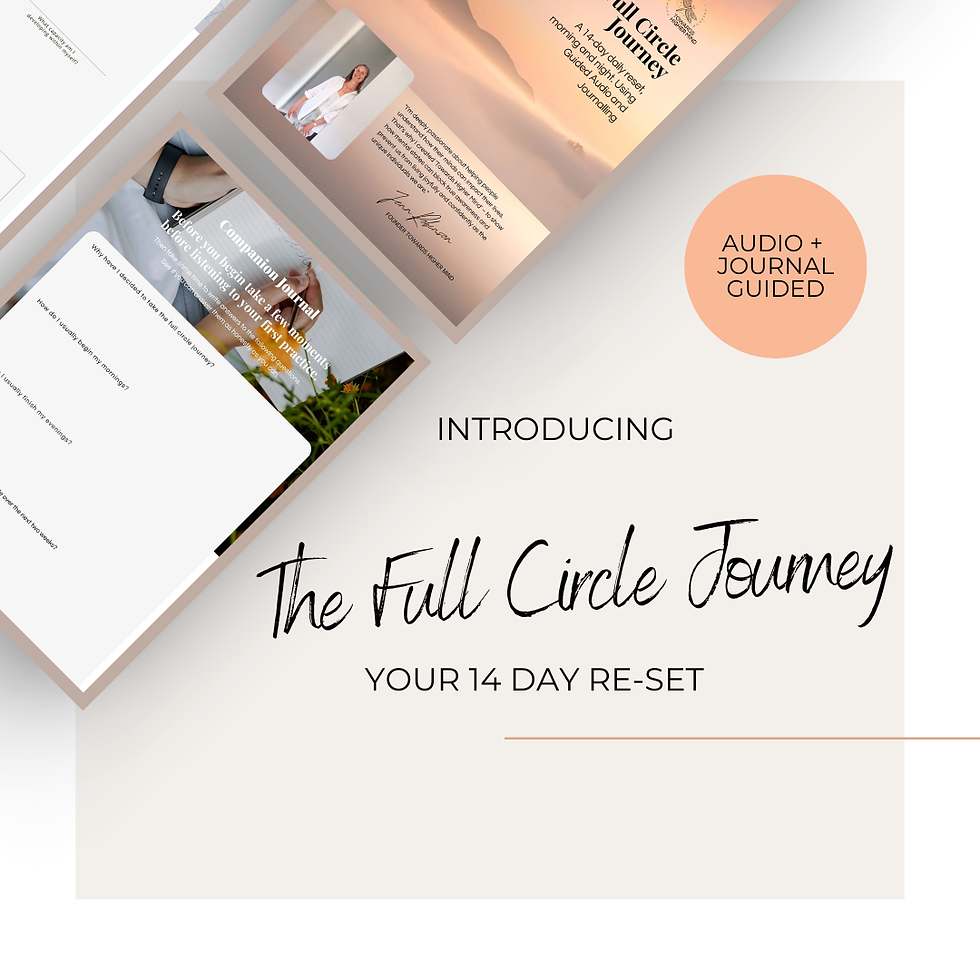 The Full Circle Journey 14 Day Re-Set audio and journal.