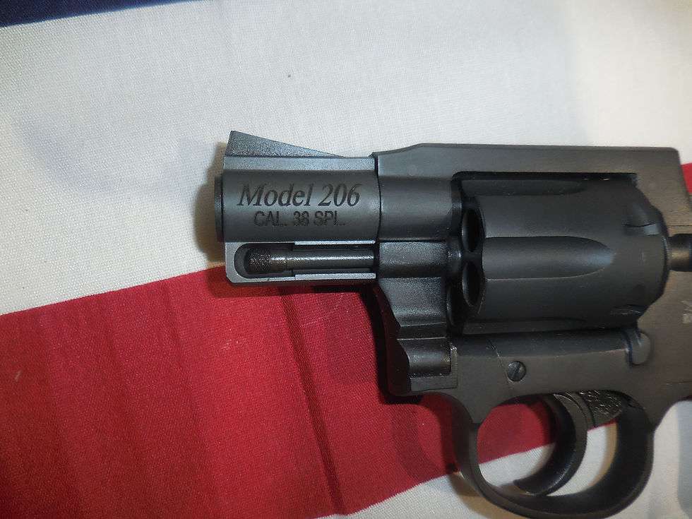Thumbnail: Rock Island Armory 51283 M206 Revolver .38 Special 6 Rounds Black W/ Extra Grip