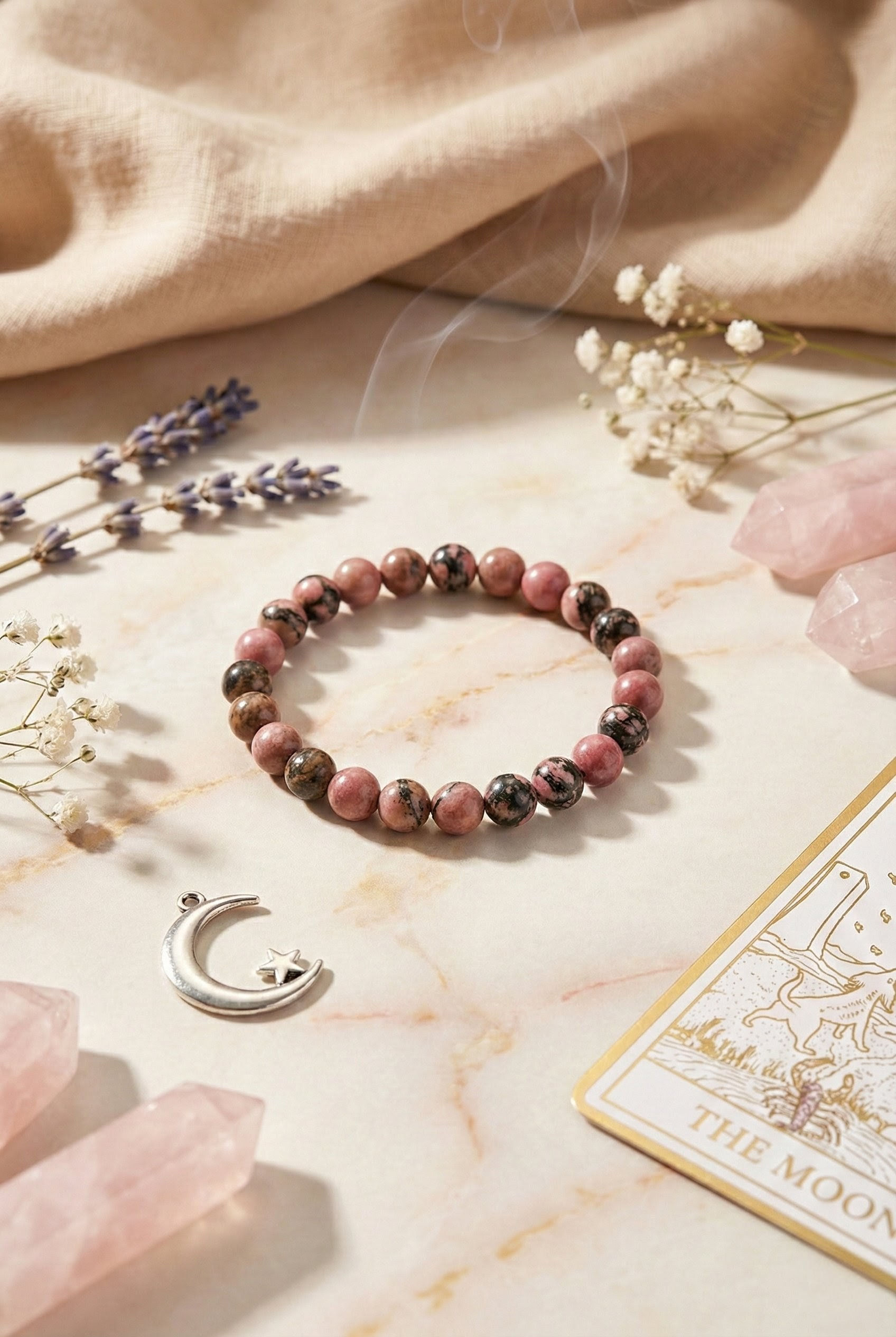 Rhodonite Crystal Bracelet