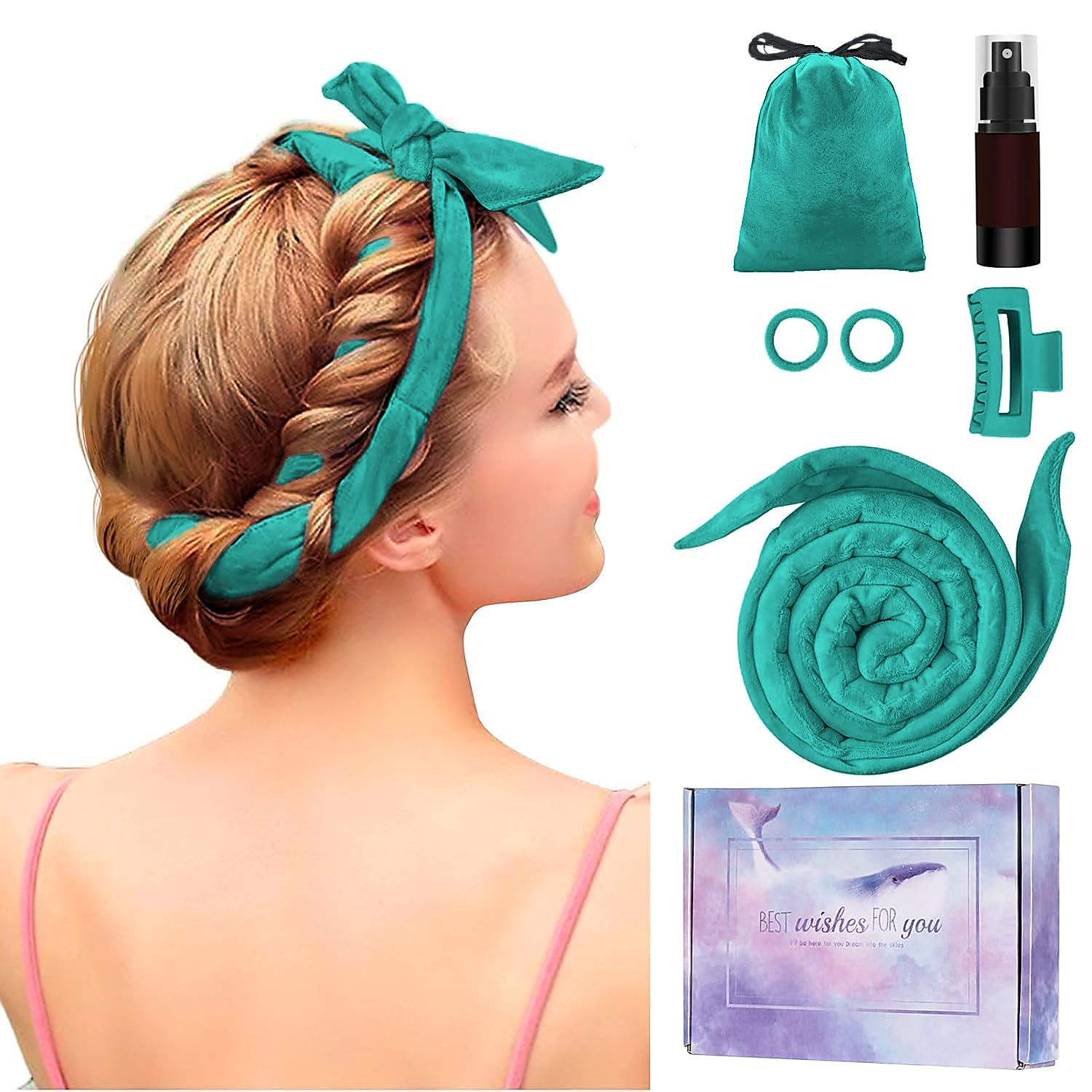 Luxury Velvet Heatless Curling Set