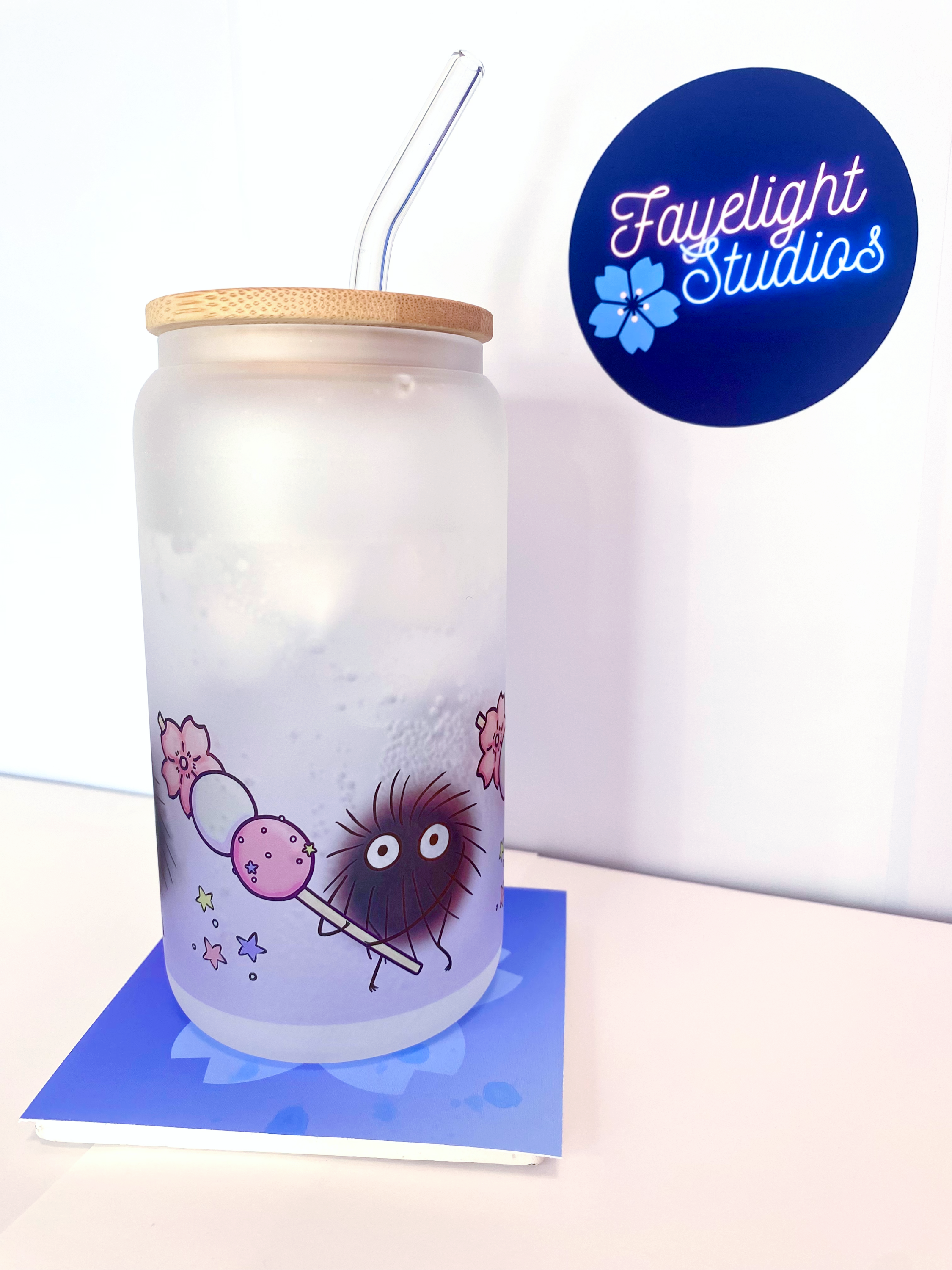 Soot Sprite Frosted Glass Sublimation Tumbler