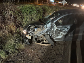 Acidente entre dois veículos