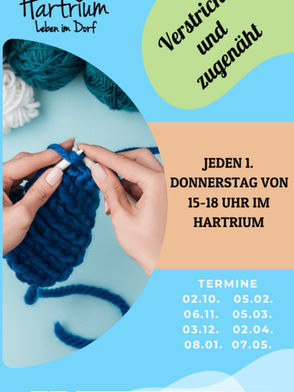 Neue Termine! Verstrickt und zugenäht