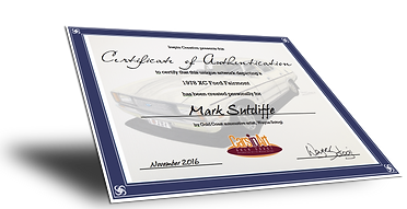 CarsinArt Certificate