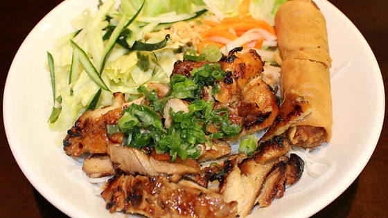 10. Bun Ga Nuong Cha Gio