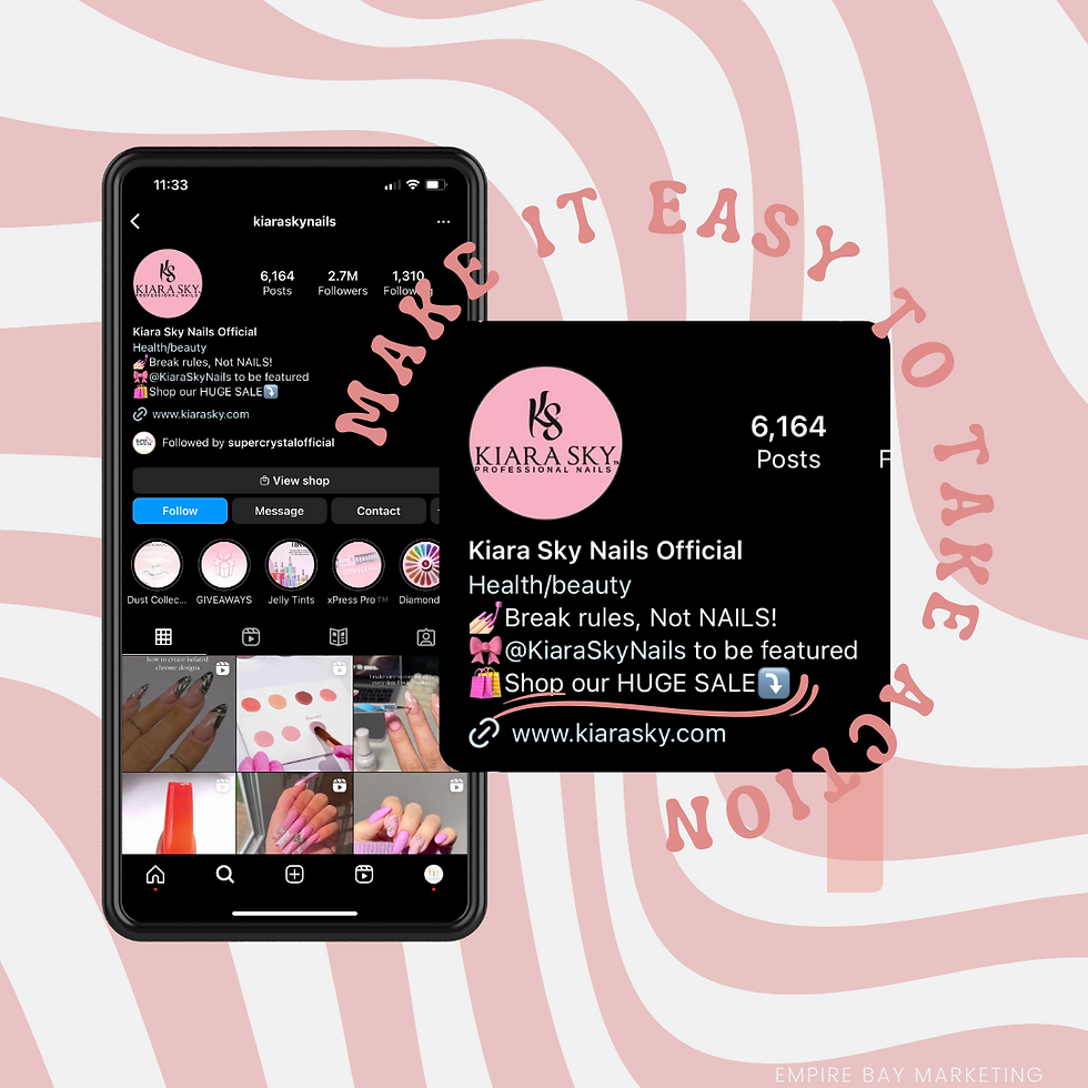 ease of call to action