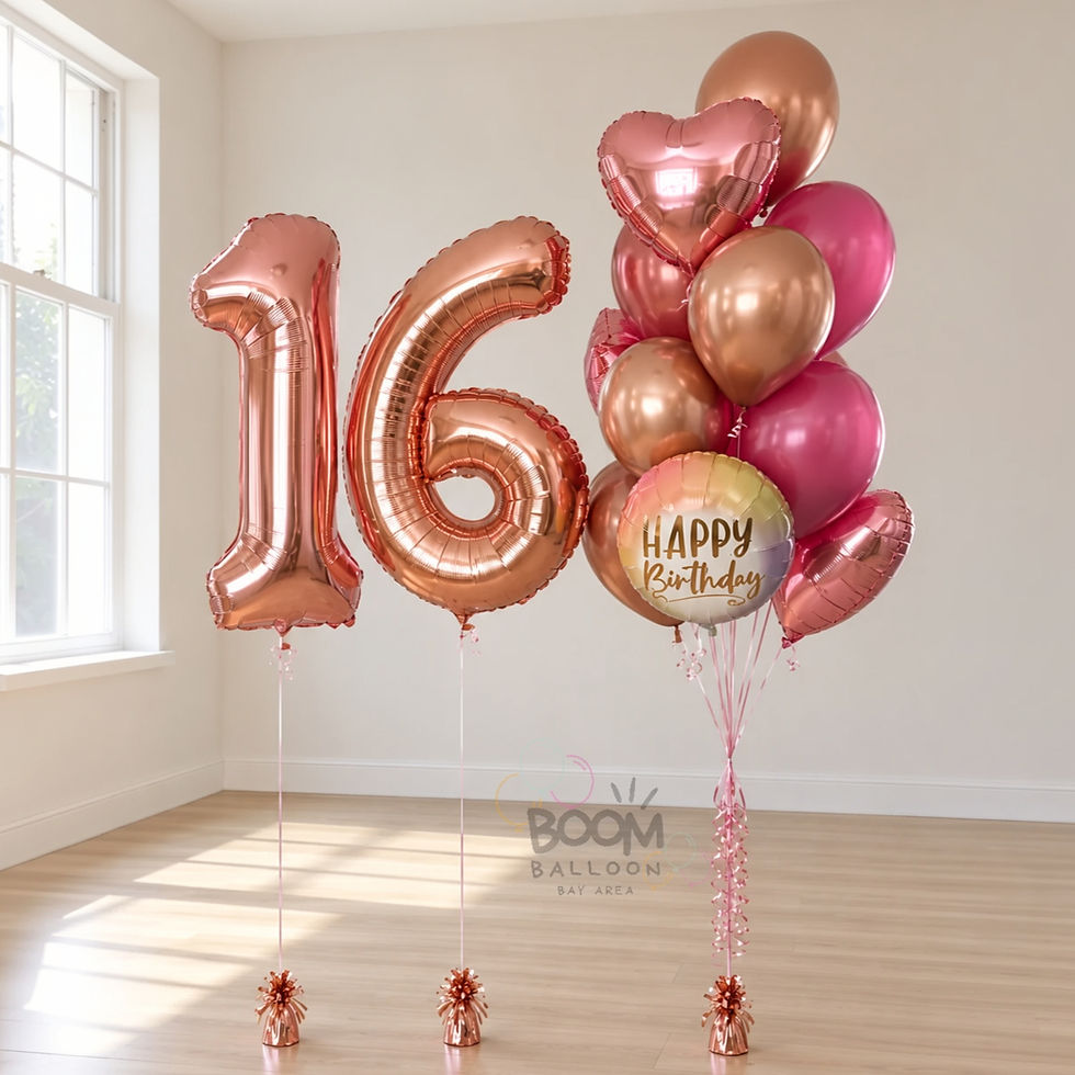 16th Birthday Helium Balloons