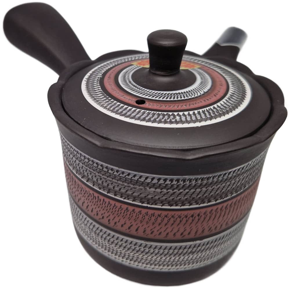 Teekanne (Kyusu) "Momoiro Kuro" 260 ml - mit aufgesetztem Deckel