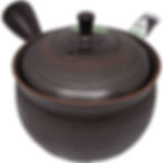 Teekanne (Kyusu) Gyokuryūsaku 310 ml - Frontsicht mit Deckel aufgesetzt