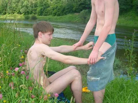 "But, I'm Stark Naked!" "That's OK at Stark Naked Summer Swim Camp!"  