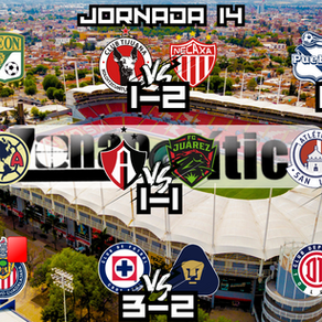 EL TRICAMPEÓN CAE CONTRA PACHUCA EN LOS RESULTADOS DE LA JORNADA 14 DE LA LIGA MX