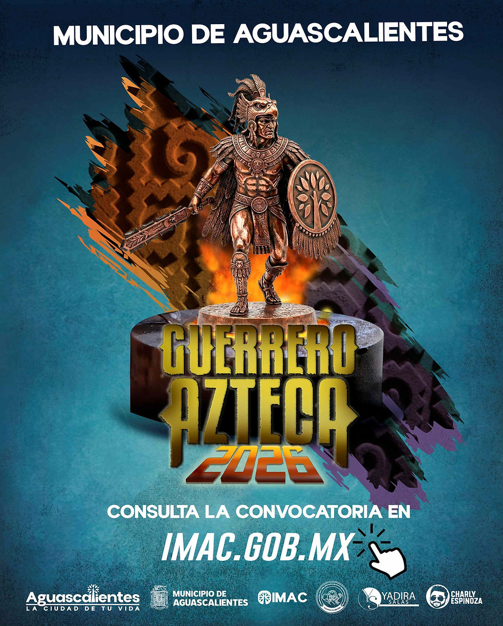 CONVOCAN A PARTICIPAR EN EL DISEÑO DE LA ESTATUILLA DEL PREMIO MUNICIPAL AL MÉRITO GUERRERO AZTECA 2026