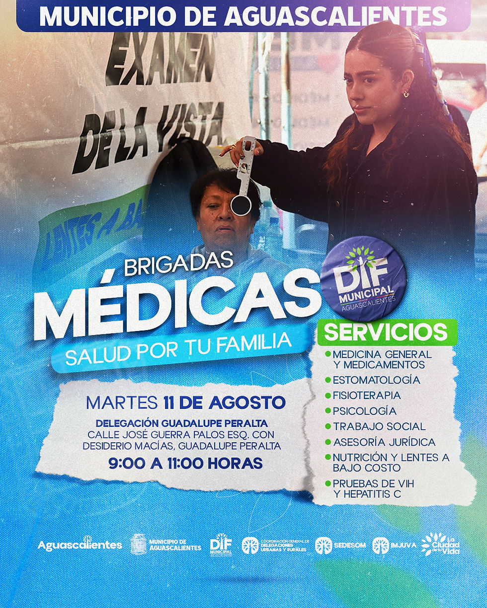 DIF MUNICIPAL INVITA A LA CIUDADANÍA A PARTICIPAR EN LAS PRÓXIMAS BRIGADAS MÉDICAS GRATUITAS