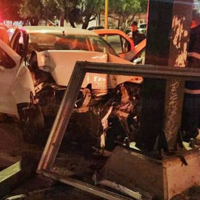 EXCESO DE VELOCIDAD PROVOCA ACCIDENTE EN AVENIDA CONVENCIÓN SUR