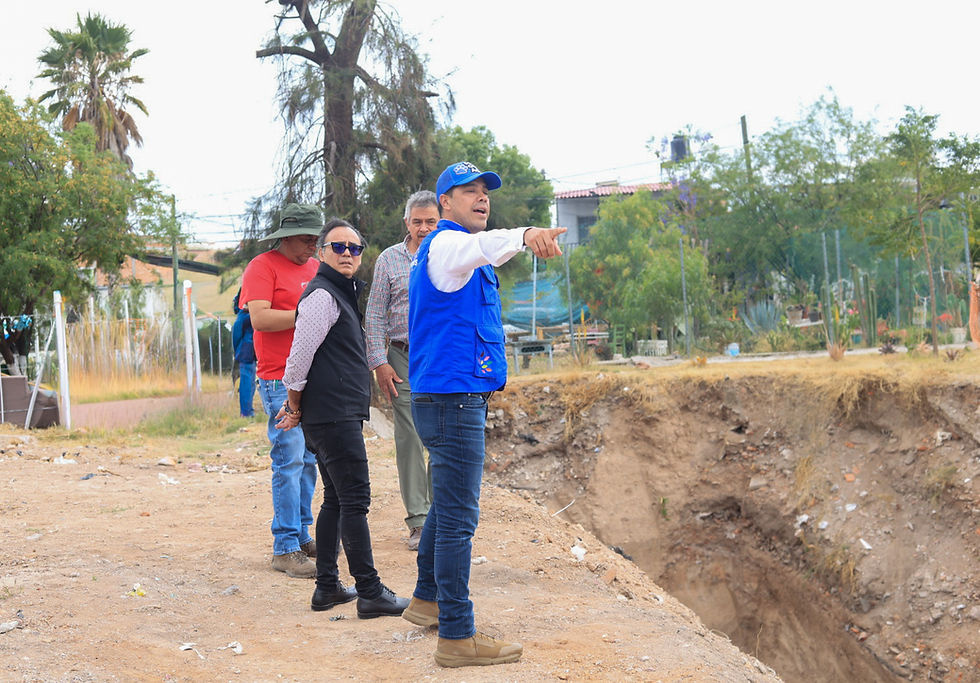 SUPERVISA LEO MONTAÑEZ REHABILITACIÓN DEL COLECTOR PLUVIAL DEL FRACCIONAMIENTO JOSÉ LÓPEZ PORTILLO