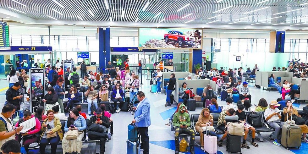 CAE 2.2% LA LLEGADA DE TURISTAS EXTRANJEROS POR VÍA AÉREA A MÉXICO DURANTE EL PRIMER SEMESTRE