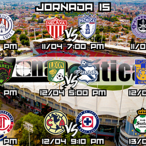 ARRANCA LA JORNADA 15 DE LA LIGA MX CON LOS CLÁSICOS TIGRES VS MONTERREY Y AMÉRICA VS CRUZ AZUL