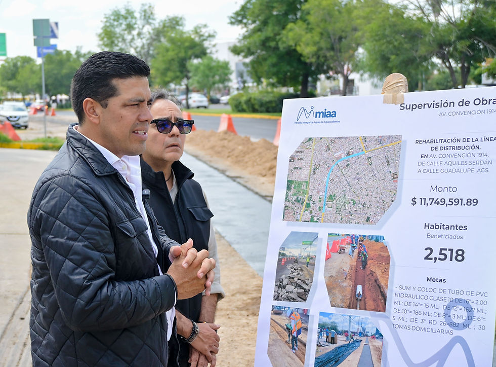 RENUEVAN TUBERÍA DE AGUA POTABLE EN PRIMER ANILLO PARA MEJORAR EL SERVICIO