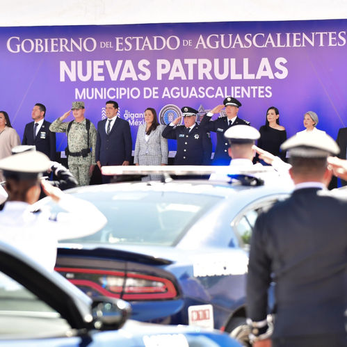 CON NUEVAS PATRULLAS Y POLICÍAS SE REFUERZA LA SEGURIDAD EN AGUASCALIENTES