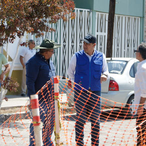SUPERVISA LEO MONTAÑEZ REHABILITACIÓN DE RED SANITARIA EN LA COLONIA DEL CARMEN
