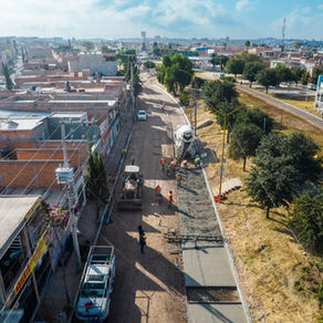 AVANZA MUNICIPIO DE AGUASCALIENTES EN OBRA DE PAVIMENTACIÓN EN AV POLIDUCTO
