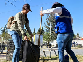 REALIZÓ MUNICIPIO DE AGUASCALIENTES OPERATIVO DE LIMPIEZA EN EL FRACCIONAMIENTO GUADALUPE PERALTA
