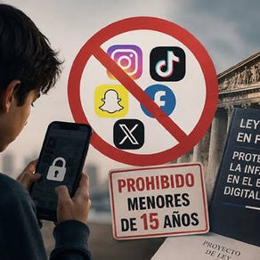 FRANCIA APRUEBA LEY QUE PROHÍBE EL USO DE REDES SOCIALES A MENORES DE 15 AÑOS